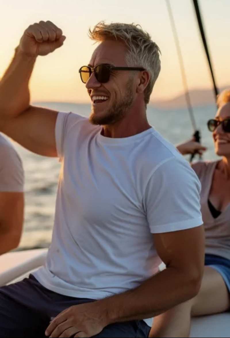 Darren Argyle celebrating the transition from corporate executive to entrepreneur